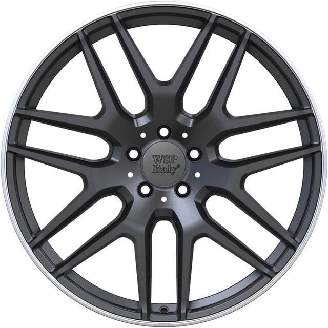 Литі диски WSP Italy Mercedes (W778) Eris R21 W10 PCD5x112 ET46 DIA66.6 (dull black lip polished)-зображення-1