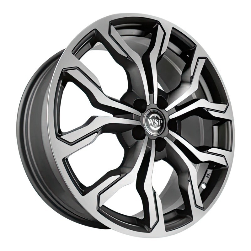 Литі диски WSP Italy Volkswagen (WD002) New York R18 W7.5 PCD5x112 ET35 DIA57.1 (matt gun metal polished)-зображення-1