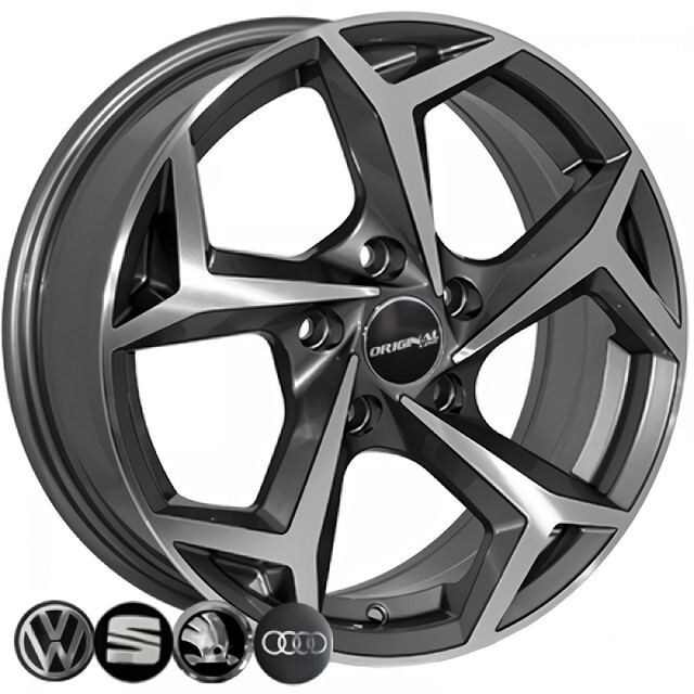Литі диски Replica Skoda (BK5340) R16 W6.5 PCD5x112 ET40 DIA57.1 (GP)