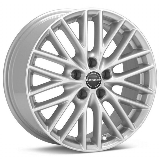 Литі диски Borbet BS5 R17 W7.5 PCD5x100 ET38 DIA64.1 (brilliant silver)-зображення-1