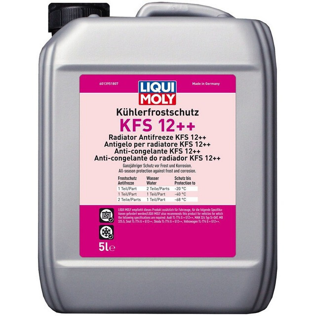 Антифриз Liqui Moly KÜHLERFROSTSCHUTZ KFS G12++, 5л (концентрат, зелений)