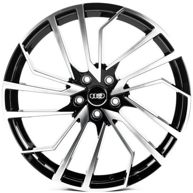 Литі диски Replica Audi (A20683) R20 W9 PCD5x112 ET26 DIA66.45 (gloss black machined face)