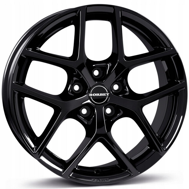 Литі диски Borbet Y R16 W7 PCD5x114.3 ET48 DIA72.5 (gloss black)-зображення-1