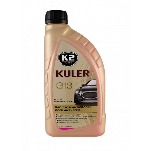 Антифриз K2 KULER -35°C (1л.) PINK, антифриз рожевий