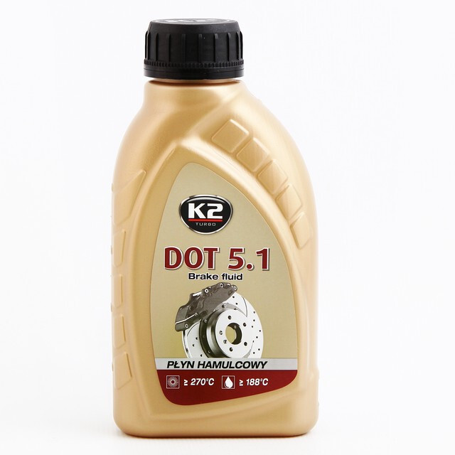 Гальмівна рідина K2 Dot-5.1 (0,5л./500г.) (T105) Гальмівна рідина K2 Dot-5.1 (0,5л./500г.) (T105)