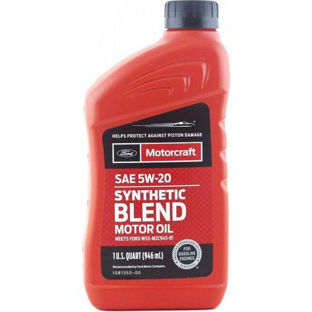 Моторна олія MOTORCRAFT 5W-20 Synthetic Blend Motor Oil (1qt = 0,946л.).