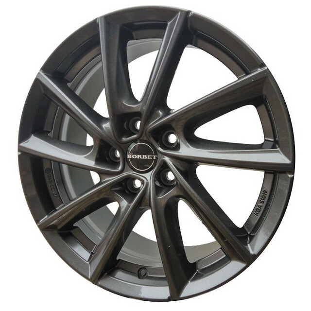 Литі диски Borbet VT R17 W7.5 PCD5x112 ET36 DIA66.6 (mistral anthracite glossy)-зображення-1