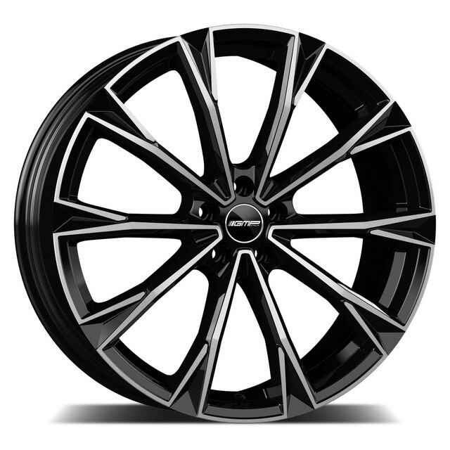 Литі диски GMP Italia Totale R21 W10.5 PCD5x112 ET43 DIA66.6 (black polished)-зображення-1