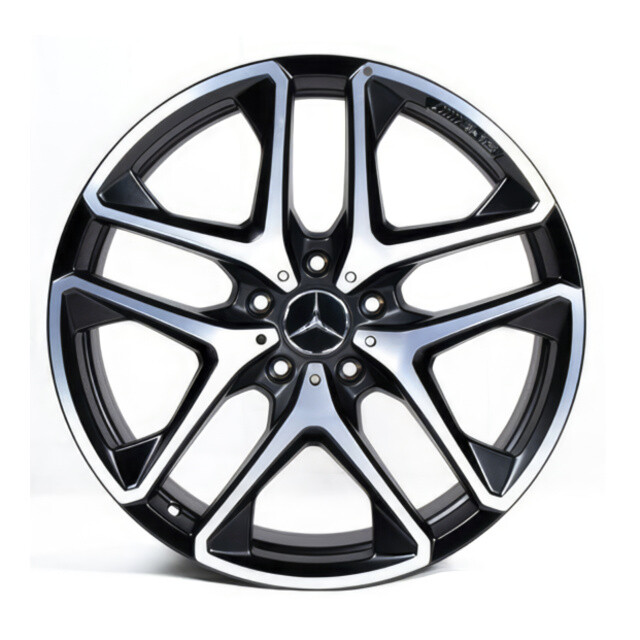 Литі диски Mercedes OEM A1674014300 R21 W11 PCD5x112 ET47 DIA66.6 (black polished)