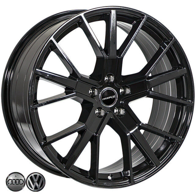 Литі диски ZH 653 R19 W8 PCD5x112 ET35 DIA66.6 (gloss black)-зображення-1