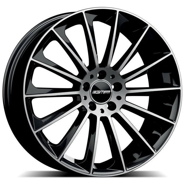 Литі диски GMP Italia Stellar R17 W7.5 PCD5x112 ET35 DIA66.6 (black lip polished)-зображення-1