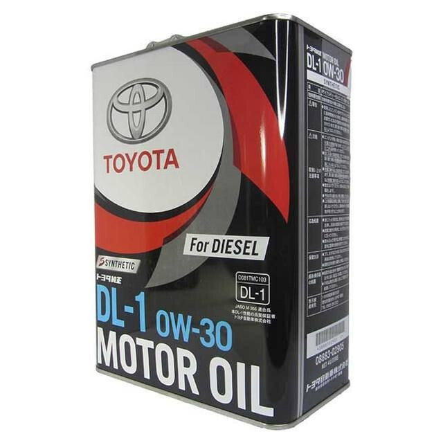 Моторна олія Toyota Motor Oil Diesel DL-1 0W-30 Japan (4л.)-зображення-1