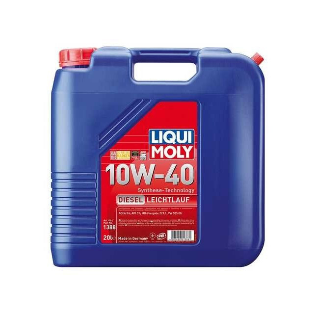 Моторна олива Liqui Moly Diesel Leichtlauf 10W-40 (20л.) Моторна олива Liqui Moly Diesel Leichtlauf 10W-40 (20л.)