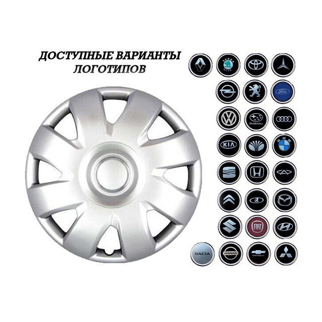 Ковпак колісний SJS 311 R15 (Citroen C4.C5)-зображення-1