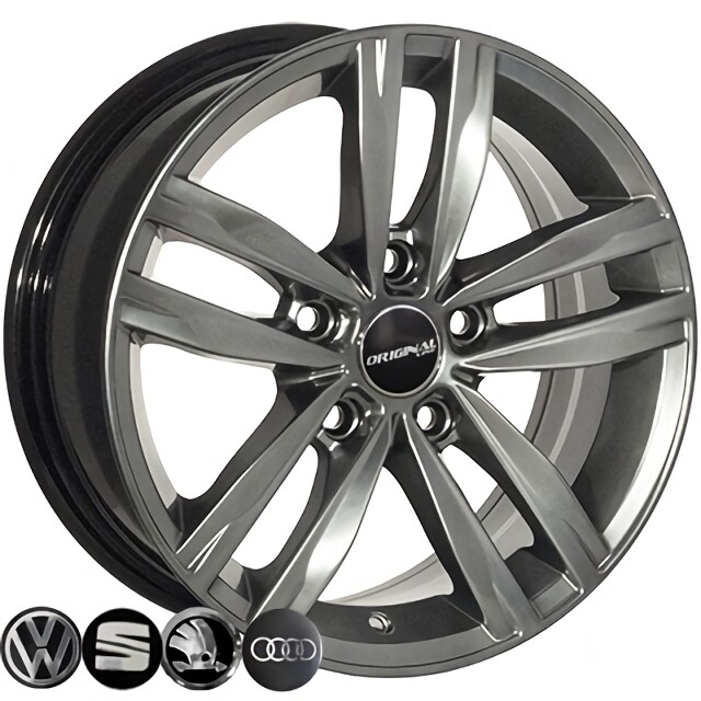 Литі диски Allante 5037 R15 W6.5 PCD5x100 ET35 DIA57.1 (HB)