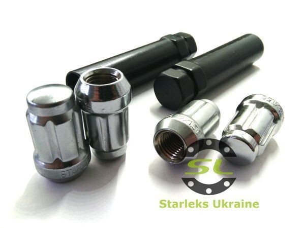 Комплект гайок (секретки) Starleks Конус (М12х1.5х32) Зовнішній/Блістер-зображення-1