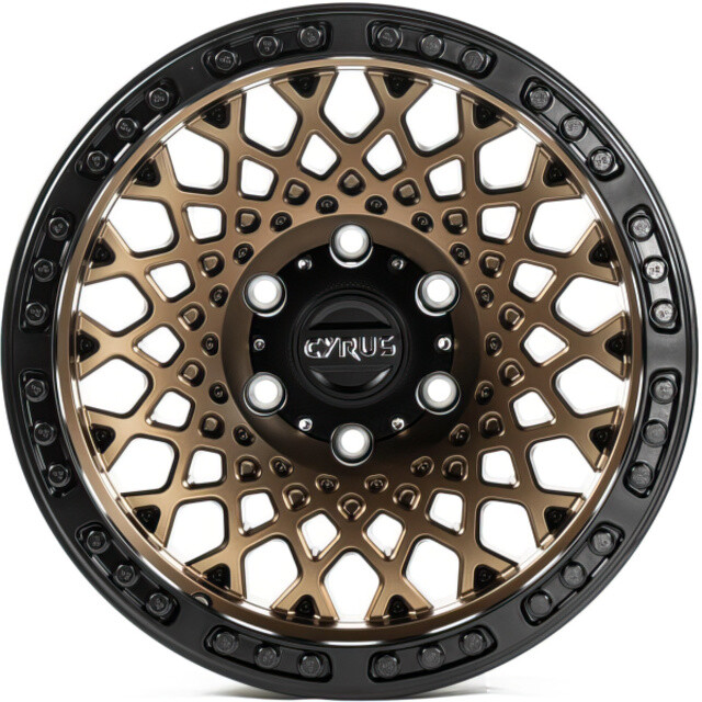 Литі диски Off Road Wheels OW1701 R17 W8.5 PCD6x139.7 ET0 DIA110.1 (matt bronze matt black ring)