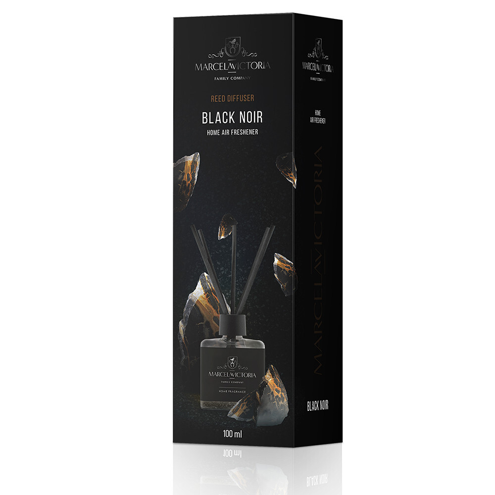Аромадиффузор MarcelaVictoria ReedDiffuser Black Noir (Чорний Лід) 100ml Аромадиффузор MarcelaVictoria ReedDiffuser Black Noir (Чорний Лід) 100ml