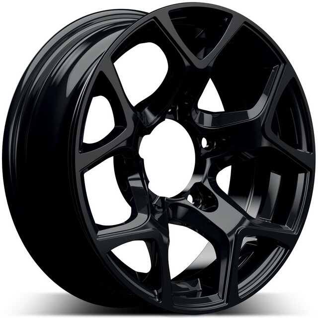 Литі диски GMP Italia SJ15 R15 W5.5 PCD5x139.7 ET5 DIA108.1 (gloss black)-зображення-1