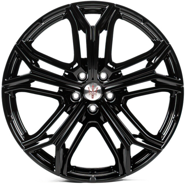 Литі диски Replica Maserati (MAS602) R21 W10.5 PCD5x114.3 ET53 DIA67.1 (gloss black)-зображення-1