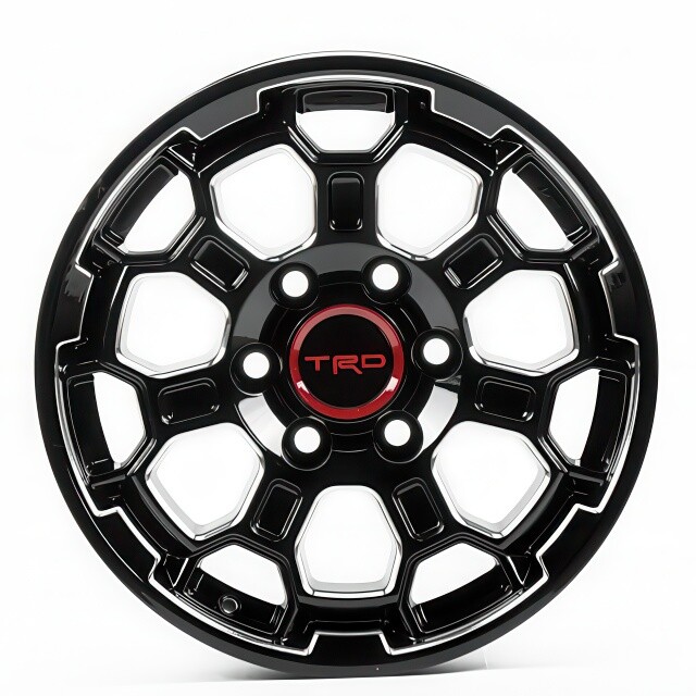 Литі диски Replica Toyota (TY3211) R17 W8 PCD6x139.7 ET25 DIA106.1 (gloss black milling window)