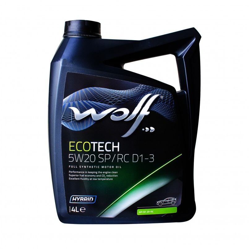 Моторна олія Wolf Ecotech 5W-20 SP/RC D1-3 (4л.)