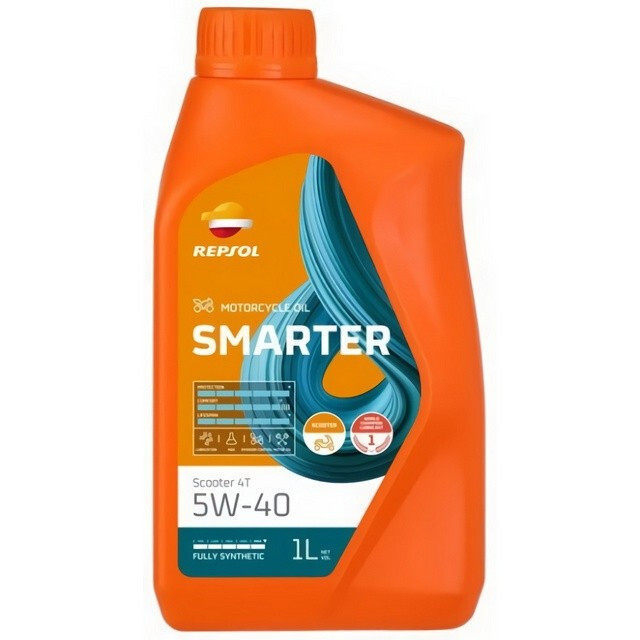 Моторна олива Repsol SMARTER SCOOTER 4T 5W-40 (1л.)