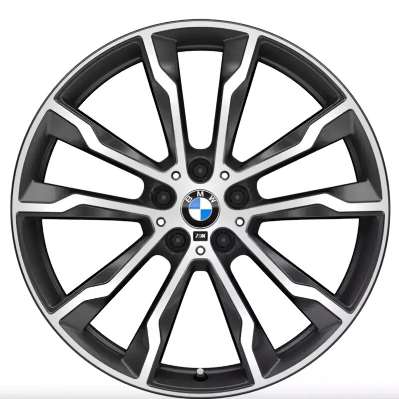 Литі диски Replica BMW (B3263) R20 W8 PCD5x112 ET27 DIA66.6 (gloss black)-зображення-1