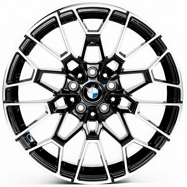 BMW (B3209) gloss black machined face Литі диски Replica BMW (B3209) R18 W8 PCD5x120 ET30 DIA72.6 (gloss black machined face)
