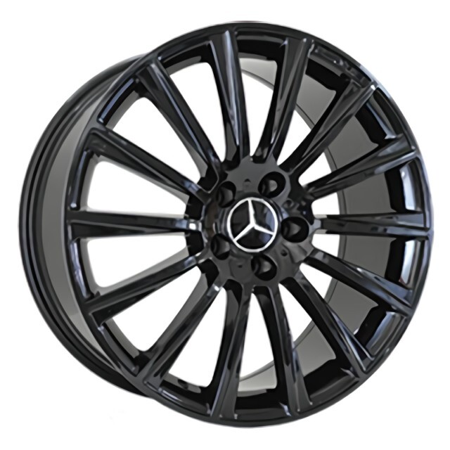 Литі диски Replica Mercedes (MR866) R19 W9 PCD5x112 ET52 DIA66.6 (BKF)-зображення-1