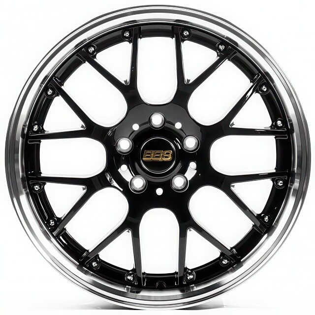 Ковані диски Flow Forming FF0071 R17 W7.5 PCD5x114.3 ET35 DIA73.1 (black machined lip)-зображення-1