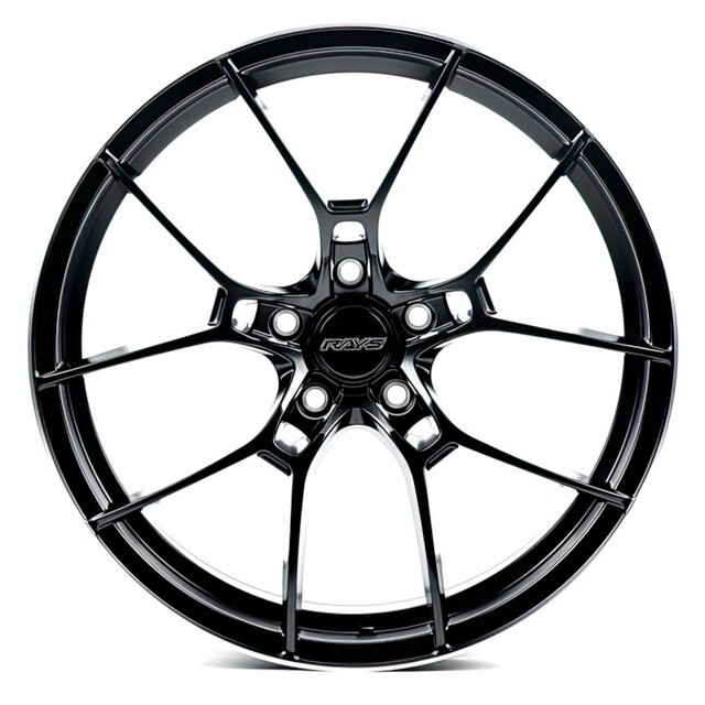 Ковані диски Flow Forming FF045 R19 W8.5 PCD5x120 ET35 DIA72.6 (matt black machined lip)-зображення-1