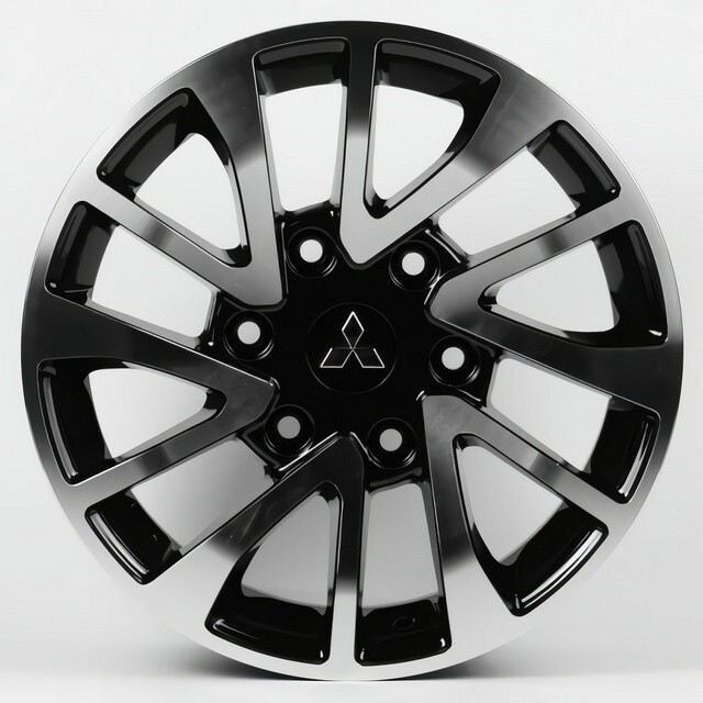 Литі диски Replica Mitsubishi (MI1145) R16 W7 PCD6x139.7 ET35 DIA67.1 (gloss black machined face)