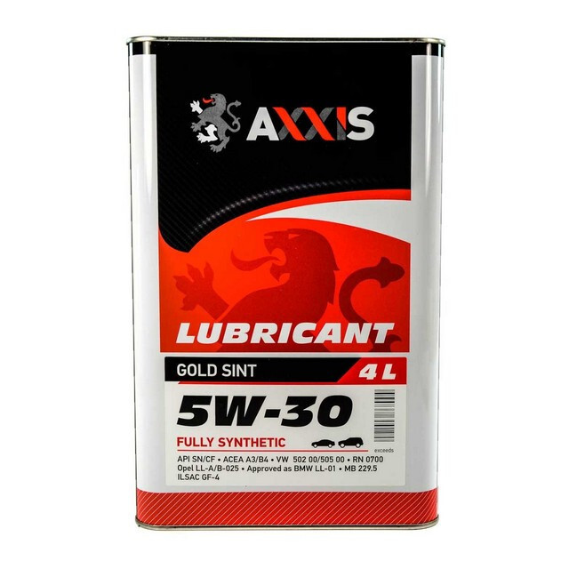 Моторне масло AXXIS 5W-40 A3/B4 Gold Sint (10л.)-зображення-1