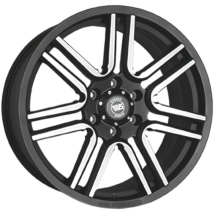 Литі диски WS Forged WS349 R20 W8.5 PCD6x135 ET30 DIA87.1 (matt black machined face)-зображення-1