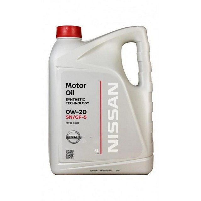 Моторна олива NISSAN Motor Oil 0W-20 SN GF-5 (5л.)-зображення-1