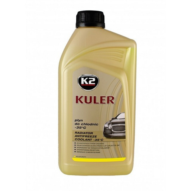 Антифриз K2 KULER - 35°C (1л.) YELLOW, антифриз жовтій NEW-зображення-1