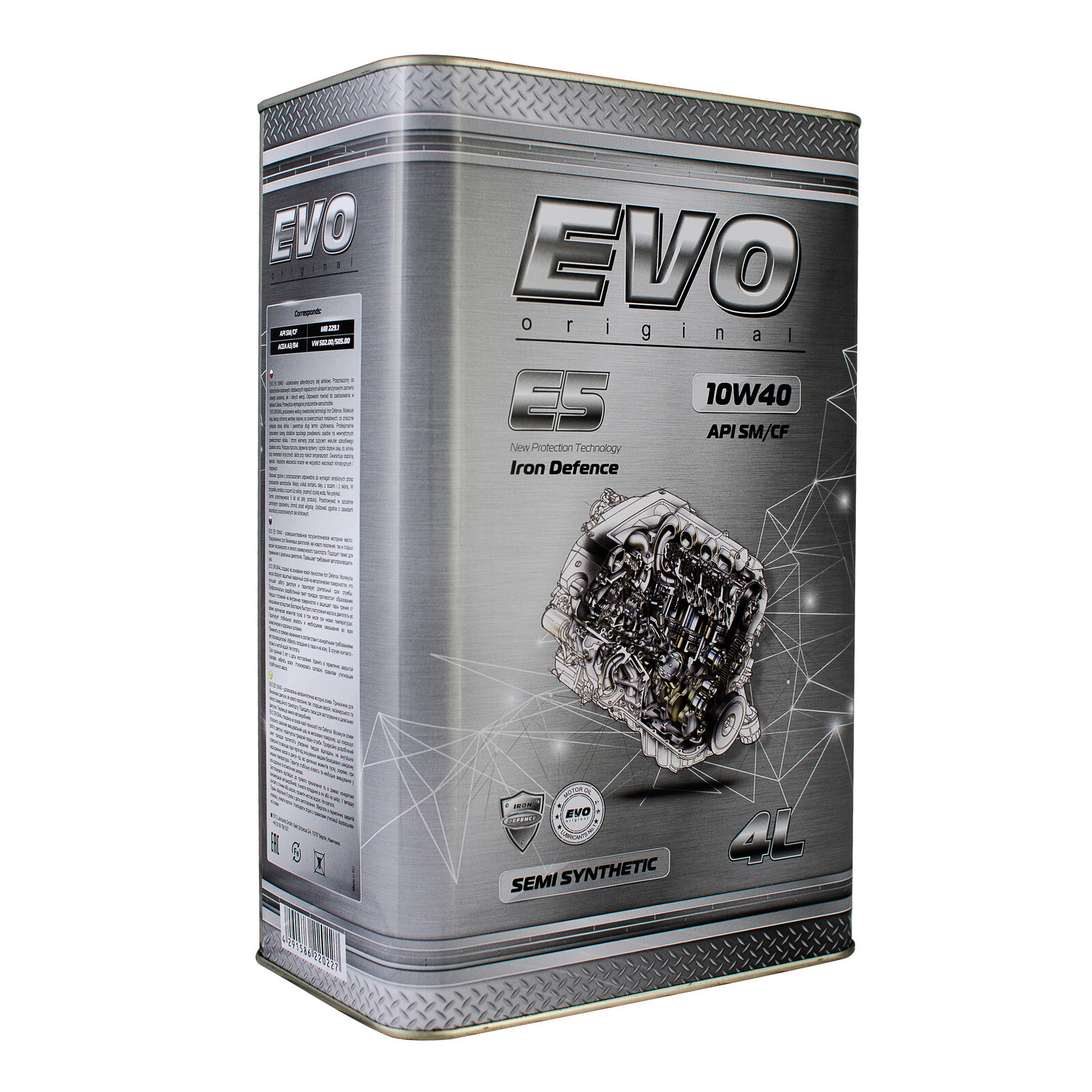 Моторна олива Evo E5 SM/CF 10W-40 (4л.)