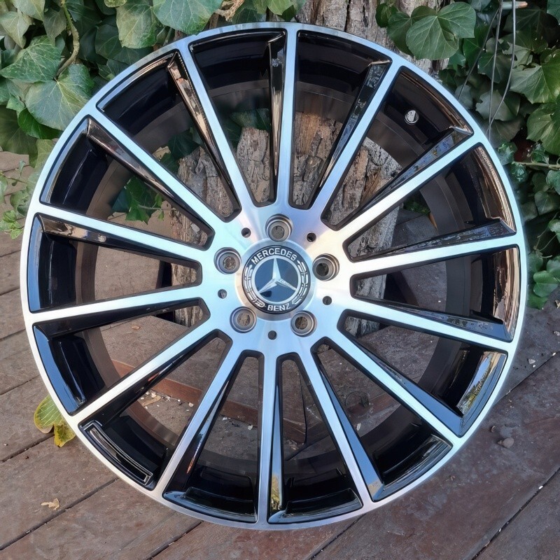 Литі диски Replica Mercedes (MR236) R19 W8 PCD5x112 ET40 DIA66.6 (gloss black machined face)-зображення-1