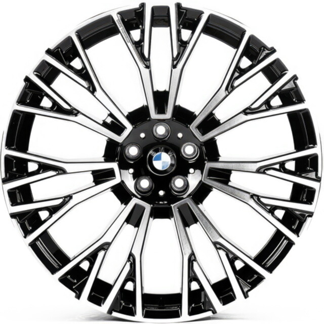 BMW (B002) gloss black machined face Литі диски Replica BMW (B002) R19 W9 PCD5x120 ET40 DIA72.6 (gloss black machined face)