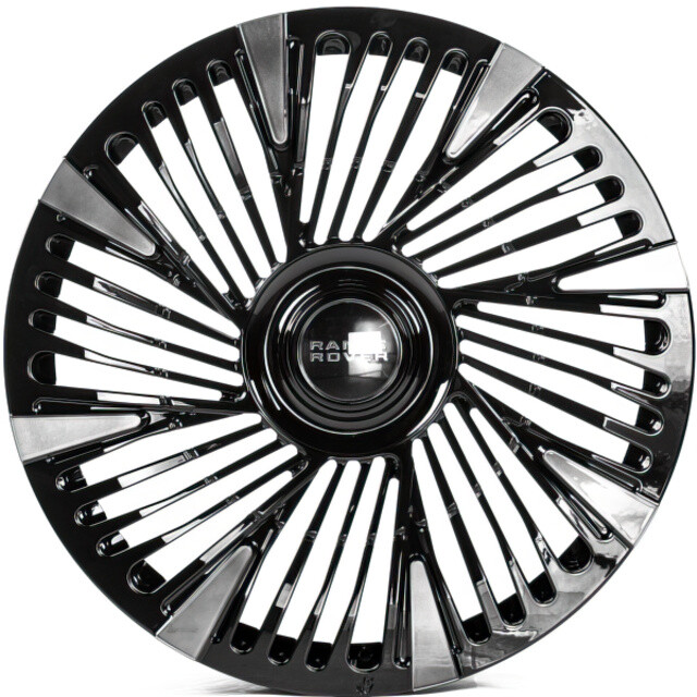 Литі диски WS Forged WS-LR22C R22 W9.5 PCD5x120 ET42.5 DIA72.45 (gloss black dark machined face)-зображення-1