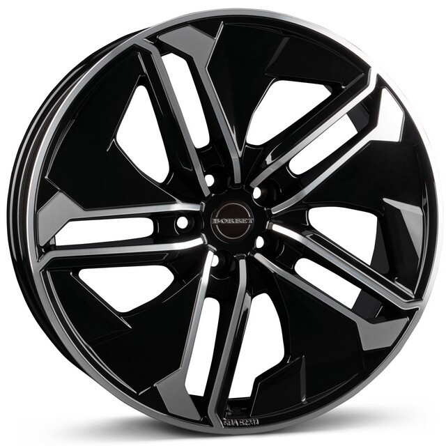 Литі диски Borbet TX R21 W9 PCD5x120 ET45 DIA72.5 (gloss black rim polished)