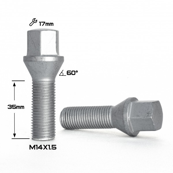 Колісні болти HARRY Конус (M14x1.5x35 NEX17) Dacromet