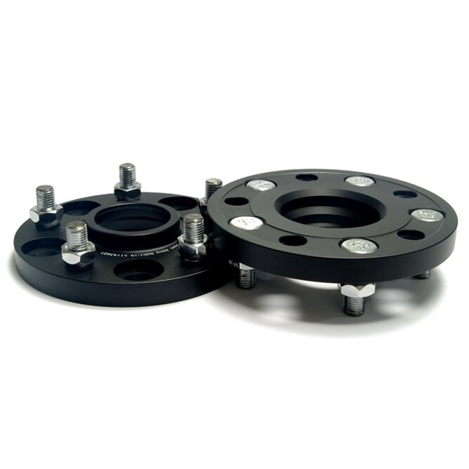 Проставка 15мм 5/114.3-67.1 Шпильки 12x1.5 Кована Чорна-зображення-1