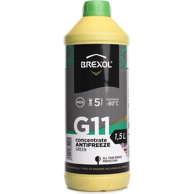 Антифриз BREXOL BLUE концентрат G11 (синій) (-80C) 1,5л.