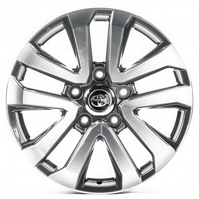 Литі диски Replica Toyota (TY706) R18 W8.5 PCD5x150 ET58 DIA110.1 (gun metal machined face)-зображення-1