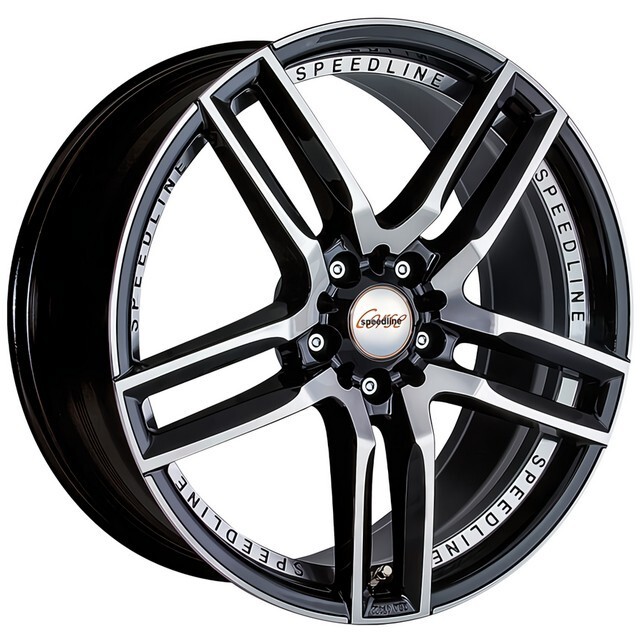 Литі диски Speedline Imperatore R18 W8 PCD5x120 ET35 DIA82 (black front diamond cut)