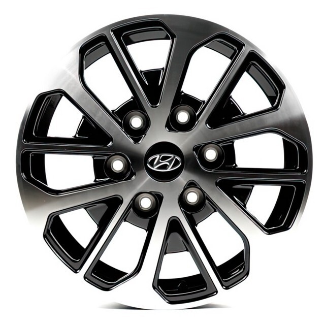 Литі диски Replica Hyundai (HND6128) R16 W6.5 PCD6x139.7 ET56 DIA92.5 (gloss black machined face)