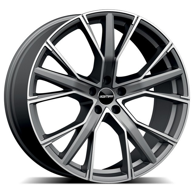 Литі диски GMP Italia Gunner R18 W8 PCD5x112 ET35 DIA66.6 (matt grey polished)