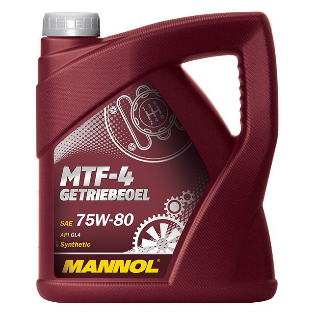 Трансмісійне масло Mannol MTF-4 Getriebeoel GL-4 SAE 75W-80 (4л.)